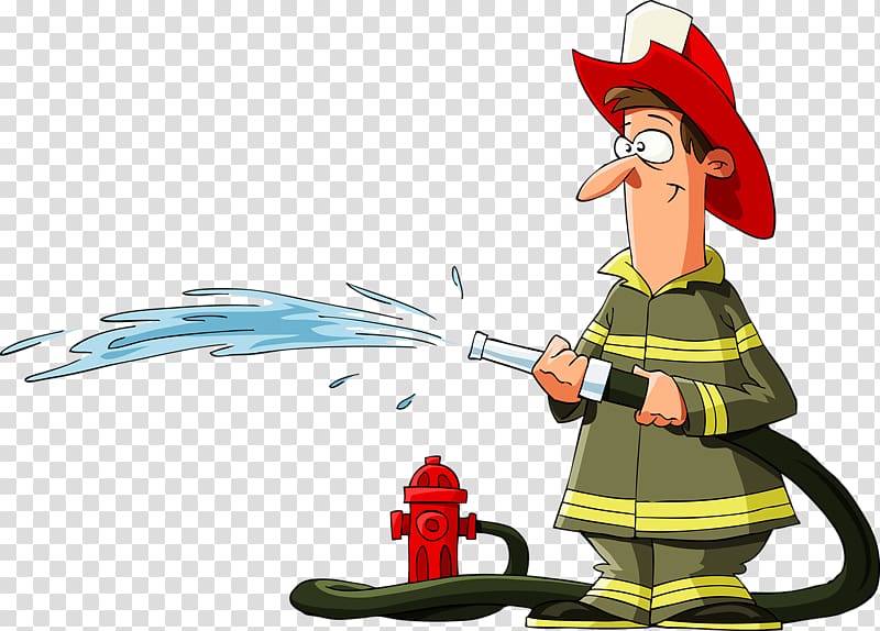 Garden hose , Firemen transparent background PNG clipart