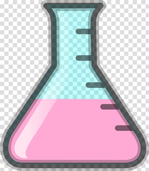 Calcium carbonate Laboratory Flasks Chemistry, flask transparent background PNG clipart
