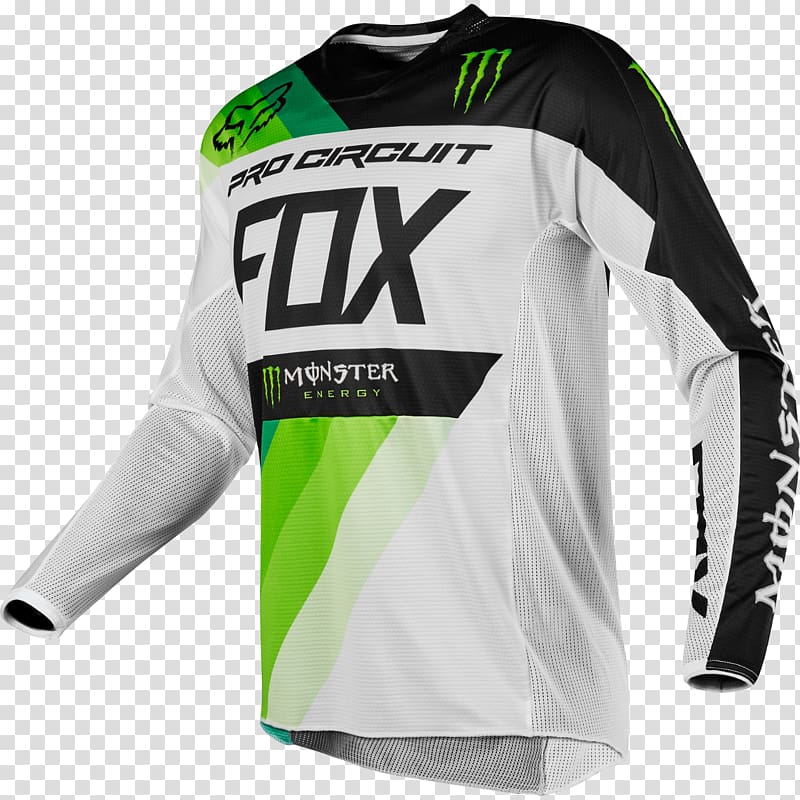 T-shirt Motocross Motorcycle Jersey Fox Racing, cycling jersey transparent background PNG clipart