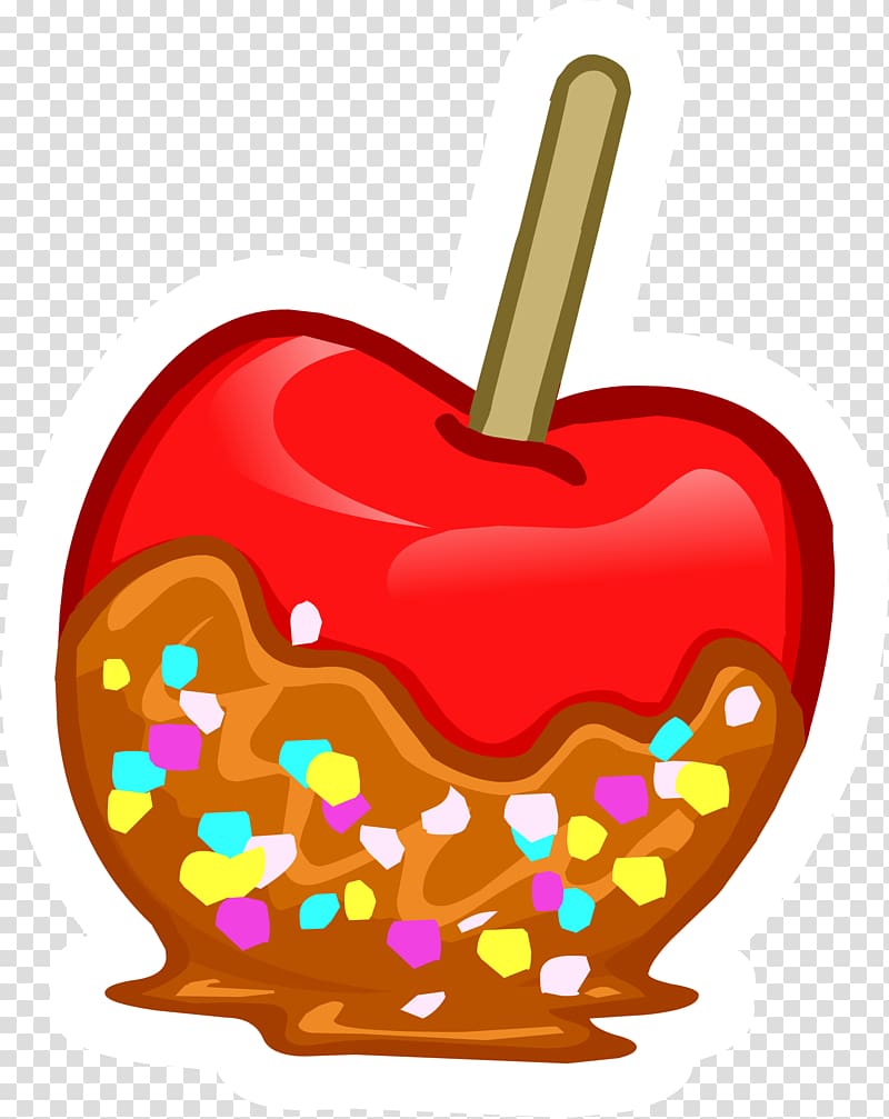 Candy apple Caramel apple Chocolate bar , Cartoon Caramel transparent background PNG clipart