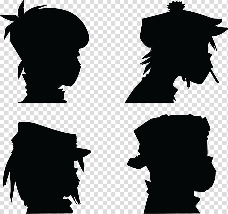 Gorilla band illustrations, Demon Days Gorillaz 2-D Phonograph record Noodle, made transparent background PNG clipart