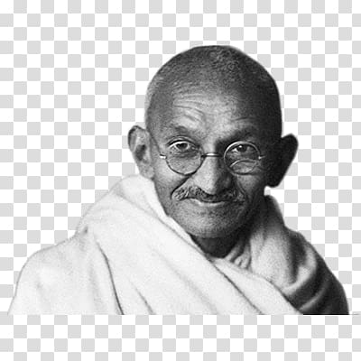 Mahatma Gandhi transparent background PNG clipart