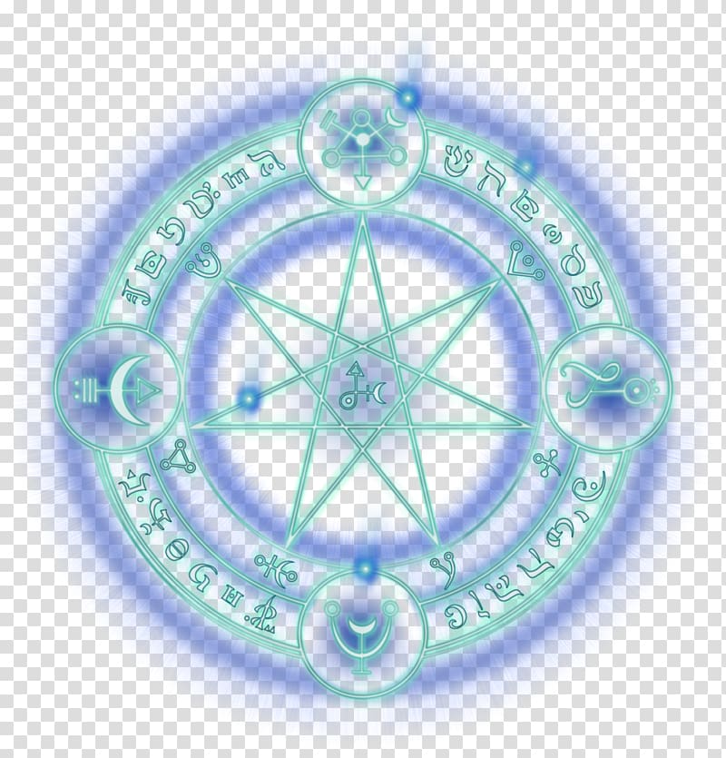 green star illustration, Magic Array data structure Symbol, magic circle transparent background PNG clipart