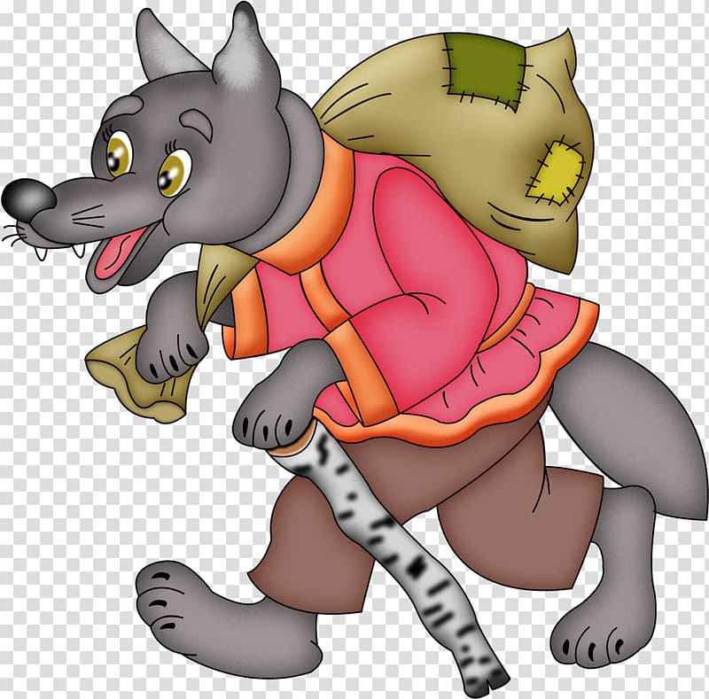 Gray wolf Fairy tale , jerrycan transparent background PNG clipart