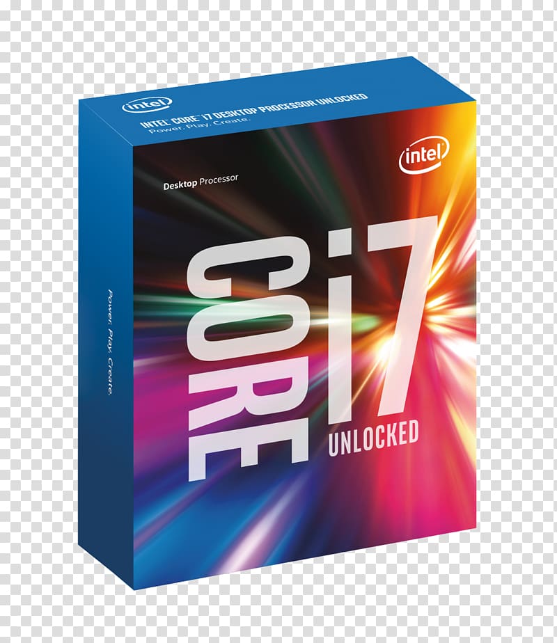 Intel Core i7 Skylake LGA 1151, processor transparent background PNG clipart