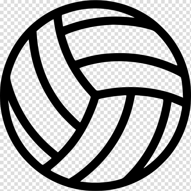 black volleyball illustration, Volleyball Computer Icons Sport , netball transparent background PNG clipart