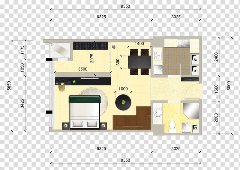 Floor plan Plane Interior Design Services, Home improvement renderings small apartment single room flat supporting color diagram transparent background PNG clipart