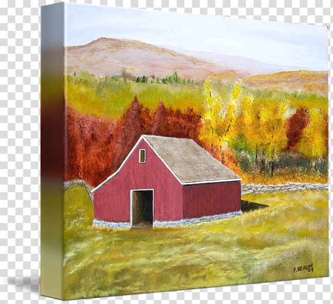 Watercolor painting Property Barn, painting transparent background PNG clipart