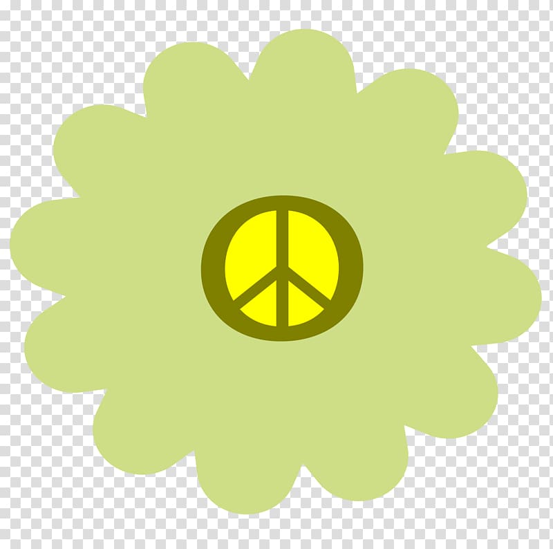 Flower power Hippie 1960s , peace symbol transparent background PNG clipart