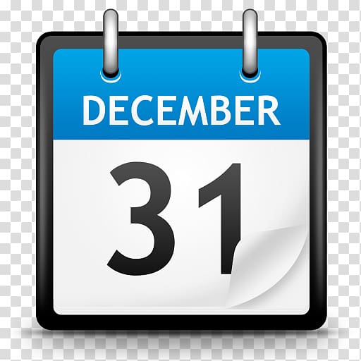 area text brand communication, Calendar, December 31 illustration transparent background PNG clipart