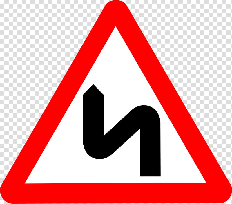 road sign , Zigzag Road Warning Road Sign transparent background PNG clipart