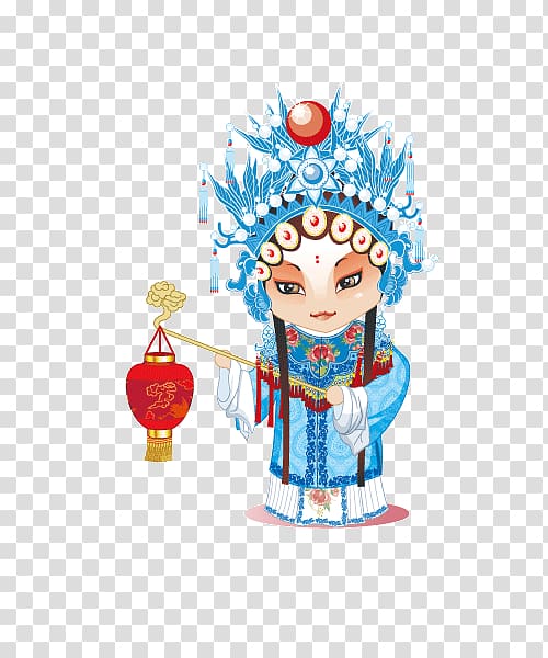 Peking opera Animation Icon, Opera characters material transparent background PNG clipart