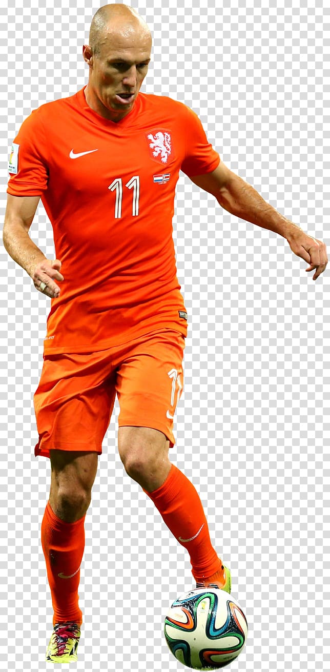 Arjen Robben Jersey Netherlands national football team Football player, football transparent background PNG clipart