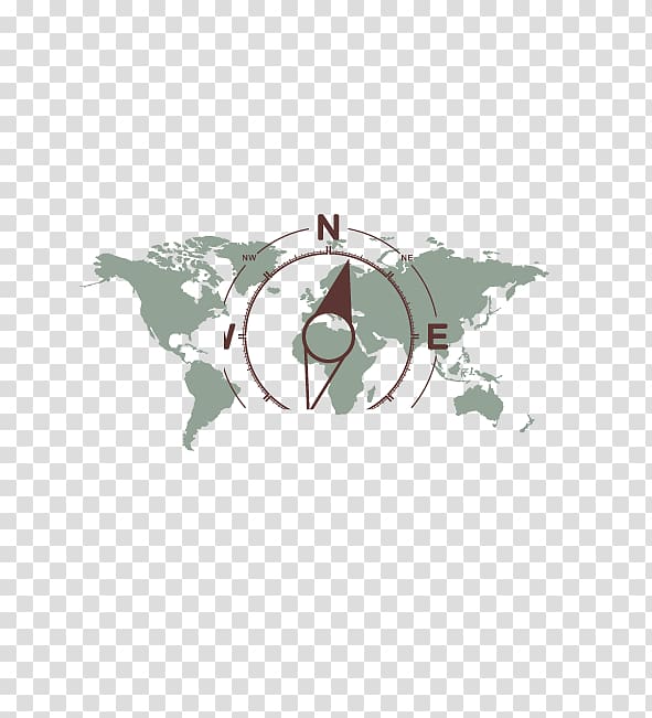 World map Illustration, Compass Maps transparent background PNG clipart