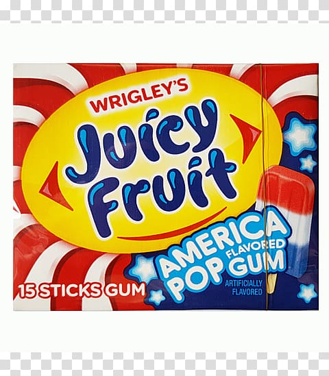 Chewing gum Juice Juicy Fruit Wrigley Company Candy, Soda Shop transparent background PNG clipart