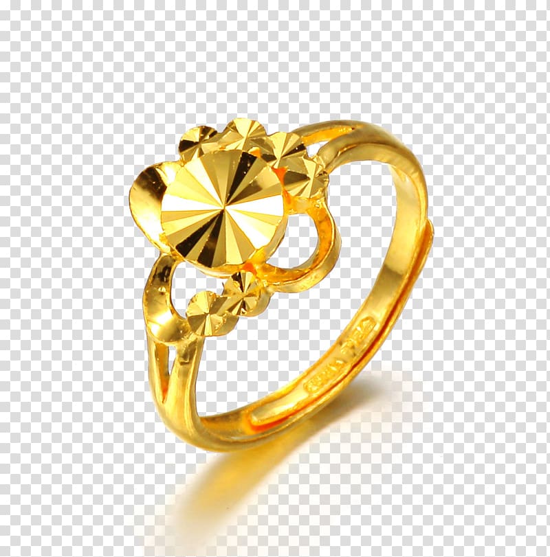 Ring u9996u98fe Jewellery Gold, Creative hand-painted cartoon Ring Ring material,Beautifully golden ring transparent background PNG clipart