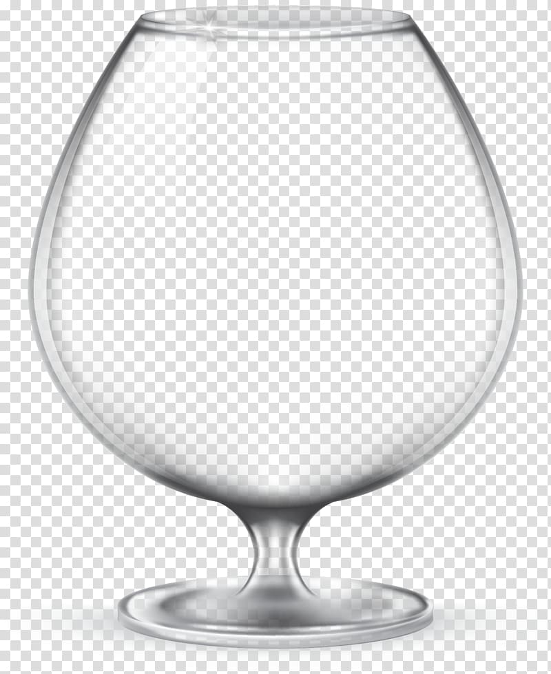 Brandy Wine glass Snifter, hand-painted glass transparent background PNG clipart