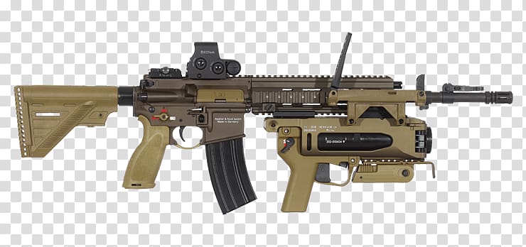Assault rifle Firearm Heckler & Koch HK416, assault rifle transparent background PNG clipart