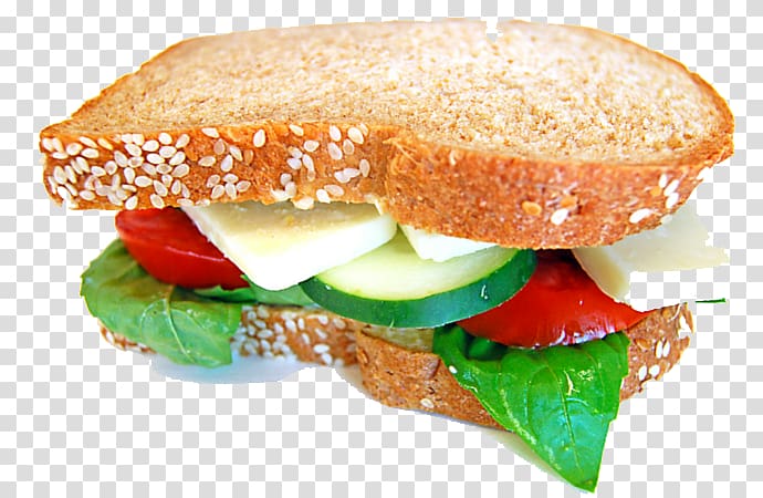 Hamburger Vegetable sandwich Vegetarian cuisine Ham and cheese sandwich, vegetable transparent background PNG clipart