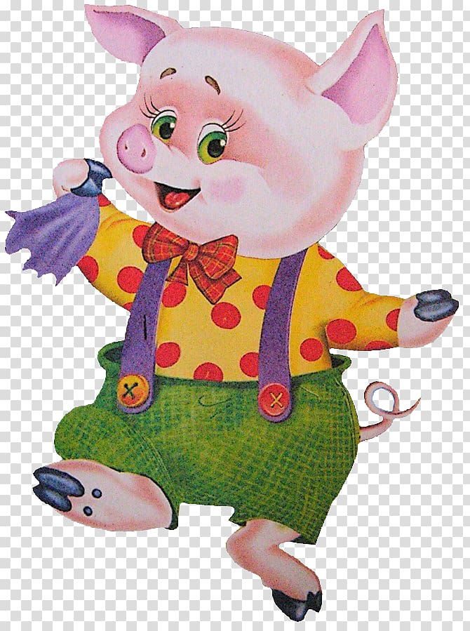 Domestic pig The Three Little Pigs Fairy tale, 3 Little Pigs transparent background PNG clipart