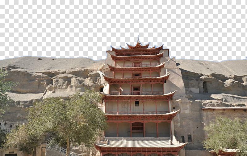 Mogao Caves Turpan Kashgar Dunhuang Thousand Buddha Caves, Sunny mogao cave transparent background PNG clipart