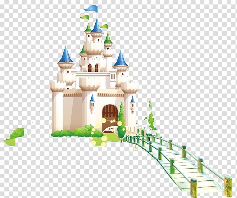 Cartoon Illustration, White Castle transparent background PNG clipart