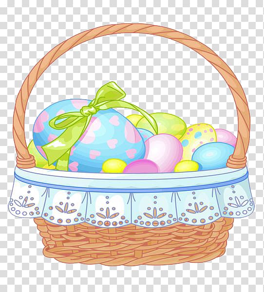 Easter Bunny Easter basket , Easter Basket File transparent background PNG clipart