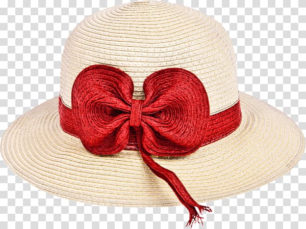 Straw hat , Bow hat transparent background PNG clipart