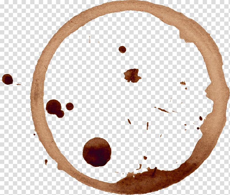 brown coffee spill, Coffee ring effect Food Stain, six transparent background PNG clipart