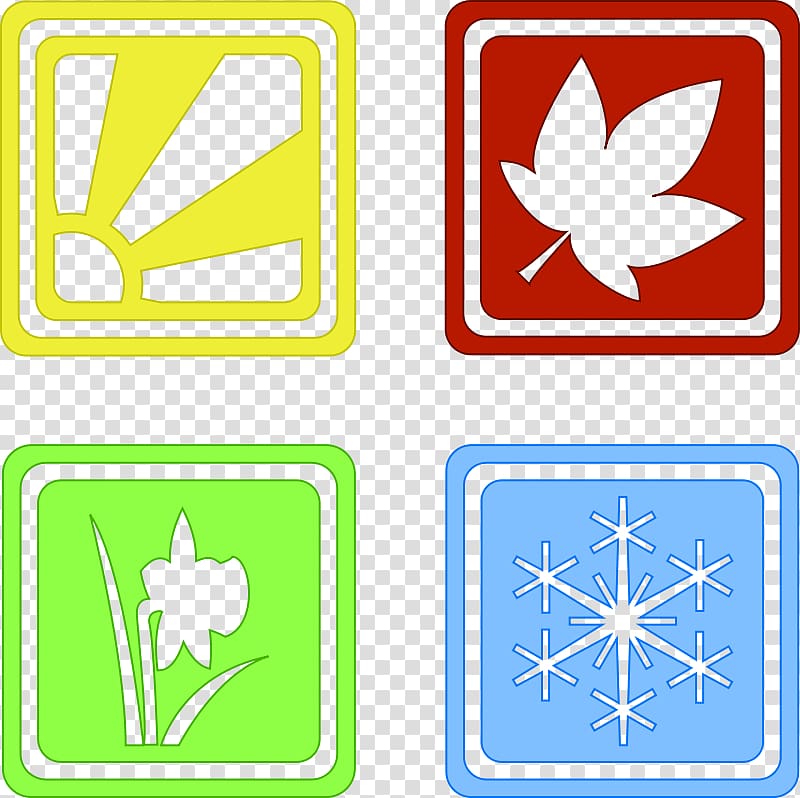 Season Computer Icons Autumn , Four Seasons transparent background PNG clipart