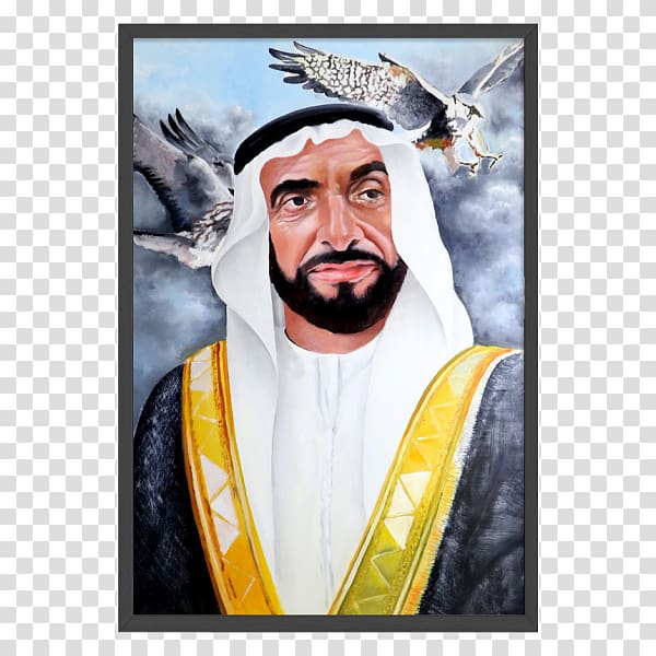 Zayed bin Sultan Al Nahyan Abu Dhabi Al Nahyan family Sheikh Painting, hand-painted transparent background PNG clipart