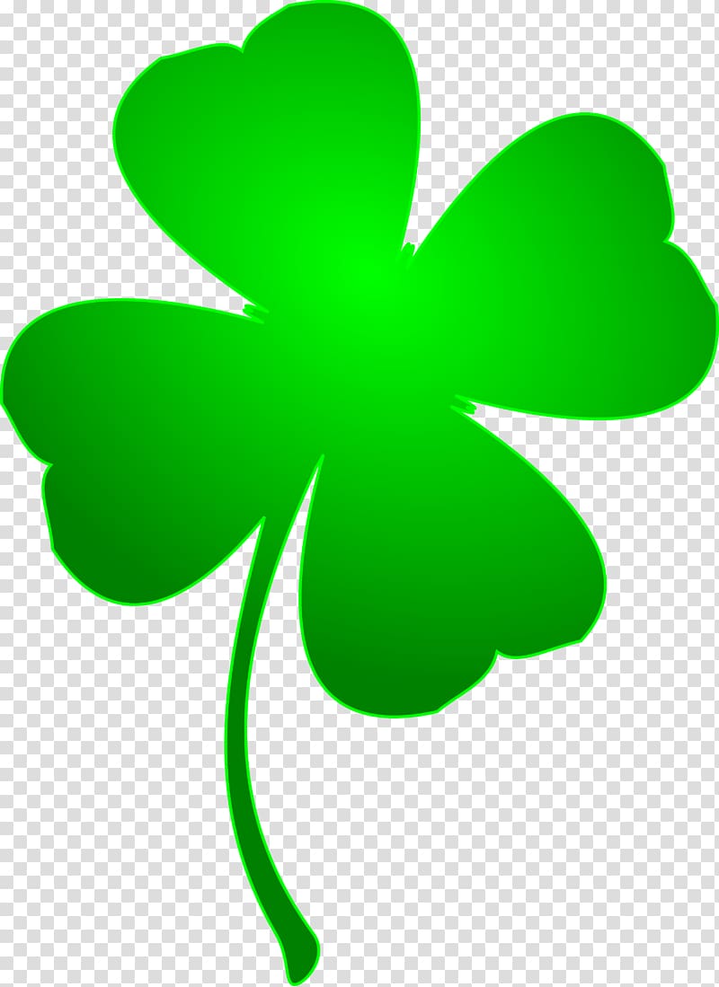Four Leaf Clover Instant Digital Download SVG PNG JPG Files Hand Drawn St.  Patricks Day Inspired Clipart 