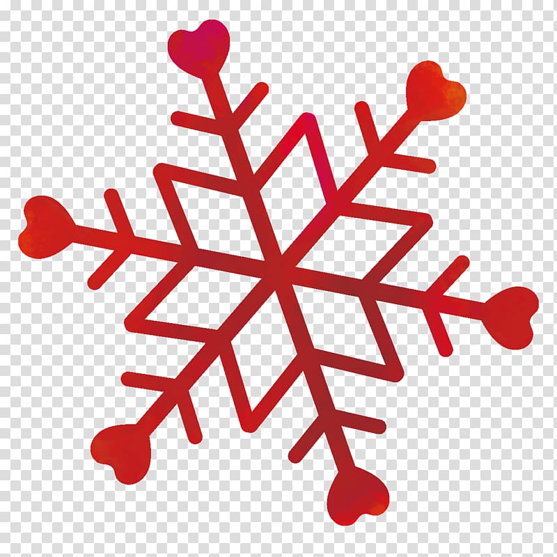 Red Snowflake., others transparent background PNG clipart