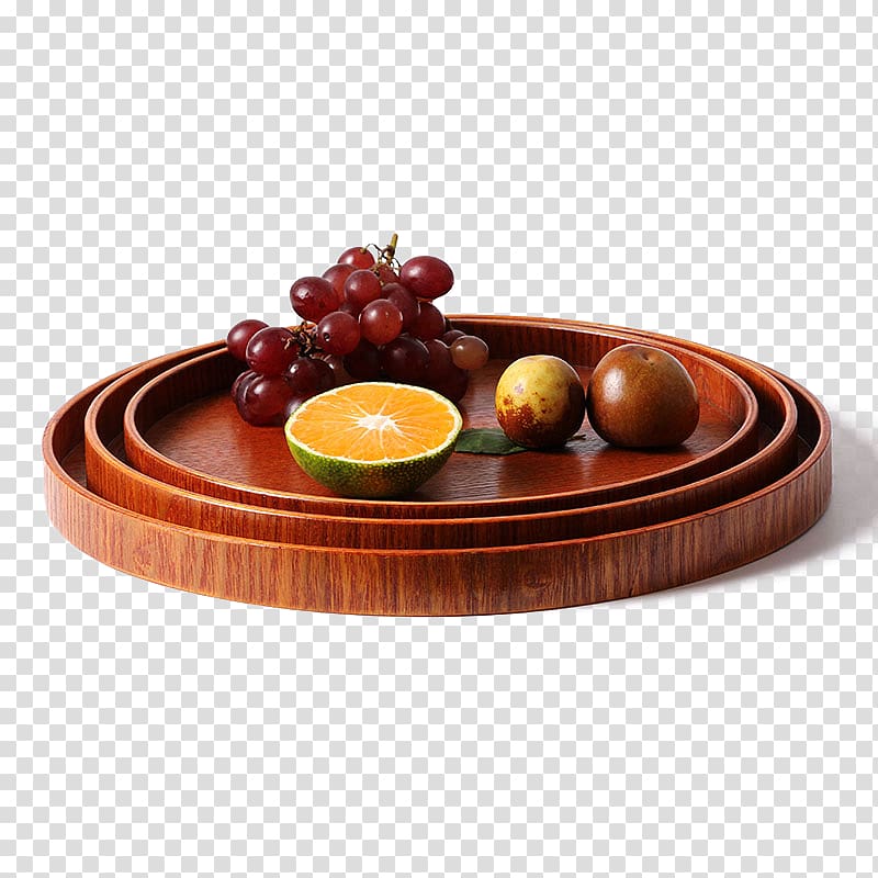 Table Tray Wood Plate, Stack of wood plates transparent background PNG clipart