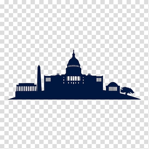 Washington, D.C. Skyline Silhouette , cityscape transparent background PNG clipart