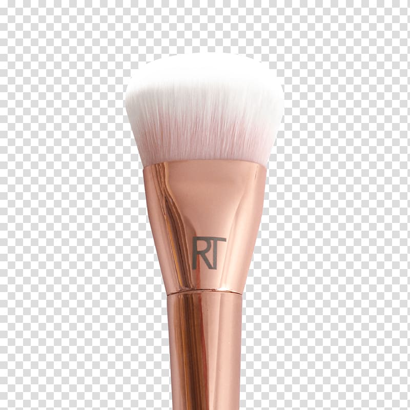 Real Techniques Bold Metals Triangle Foundation Brush 101 Makeup brush Real Techniques Bold Metals Oval Shadow Brush 200 Contouring, Face transparent background PNG clipart