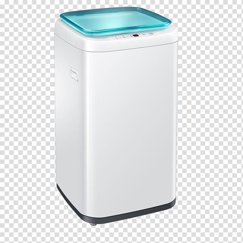 Major appliance Washing machine Haier Home appliance, White Haier washing machine material transparent background PNG clipart