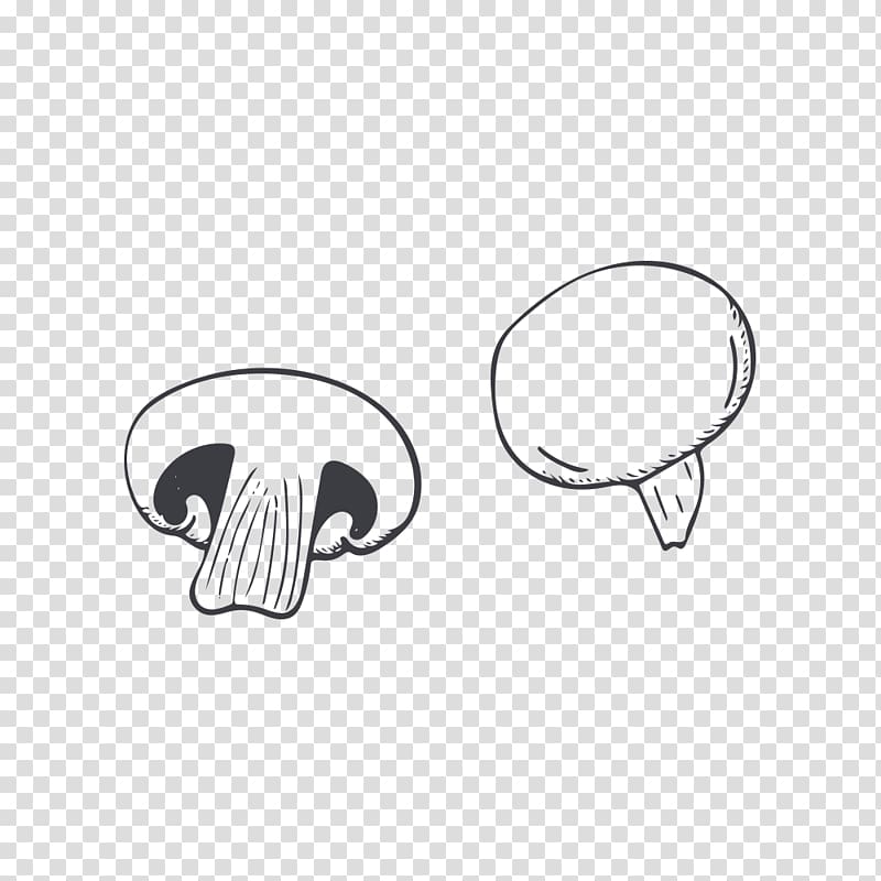 Mushroom Fungus Drawing, Hand-painted mushrooms transparent background PNG clipart