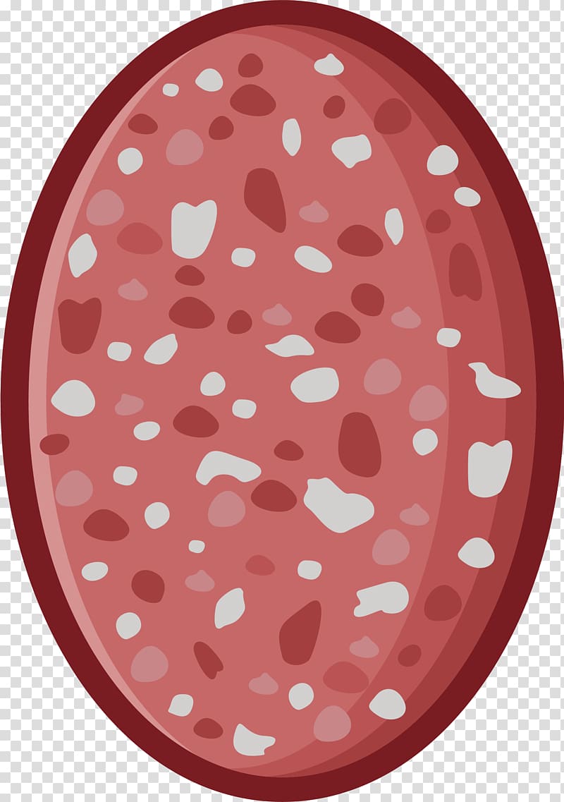 Lorne sausage Ham Meat, Hand painted red sausage ham transparent background PNG clipart