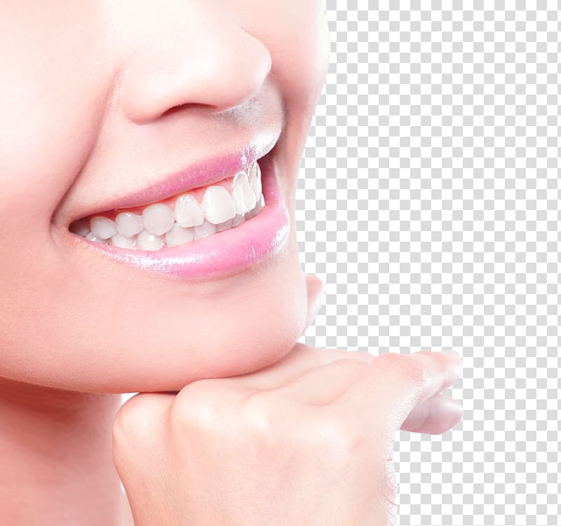woman resting her hand on chin, Tooth whitening Bamboo charcoal Activated carbon Powder, Teeth Whitening transparent background PNG clipart