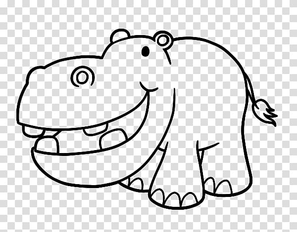 Hippopotamus Coloring book Drawing , others transparent background PNG clipart