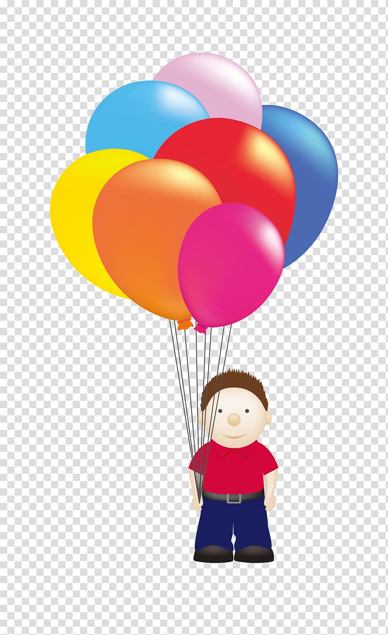 Cartoon Letter Illustration, color balloon material transparent background PNG clipart
