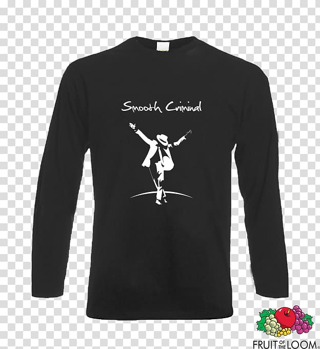 Long-sleeved T-shirt Hoodie Bluza, Smooth Criminal transparent background PNG clipart