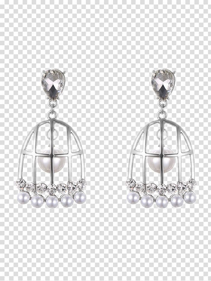 Earring Body Jewellery Silver, CHINESE CLOTH transparent background PNG clipart