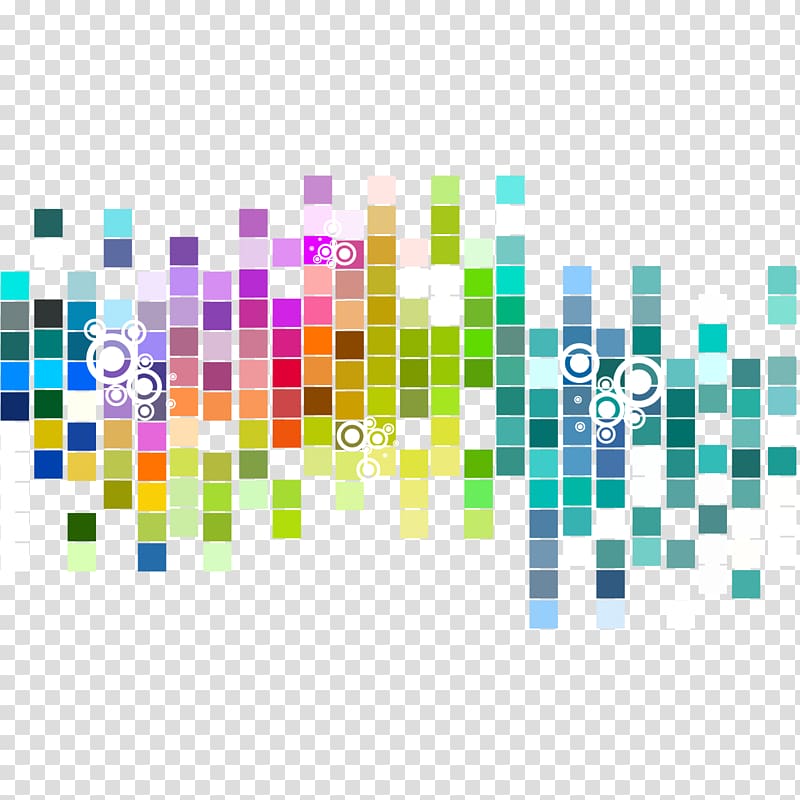Color Mosaic, Sense of space lattice transparent background PNG clipart