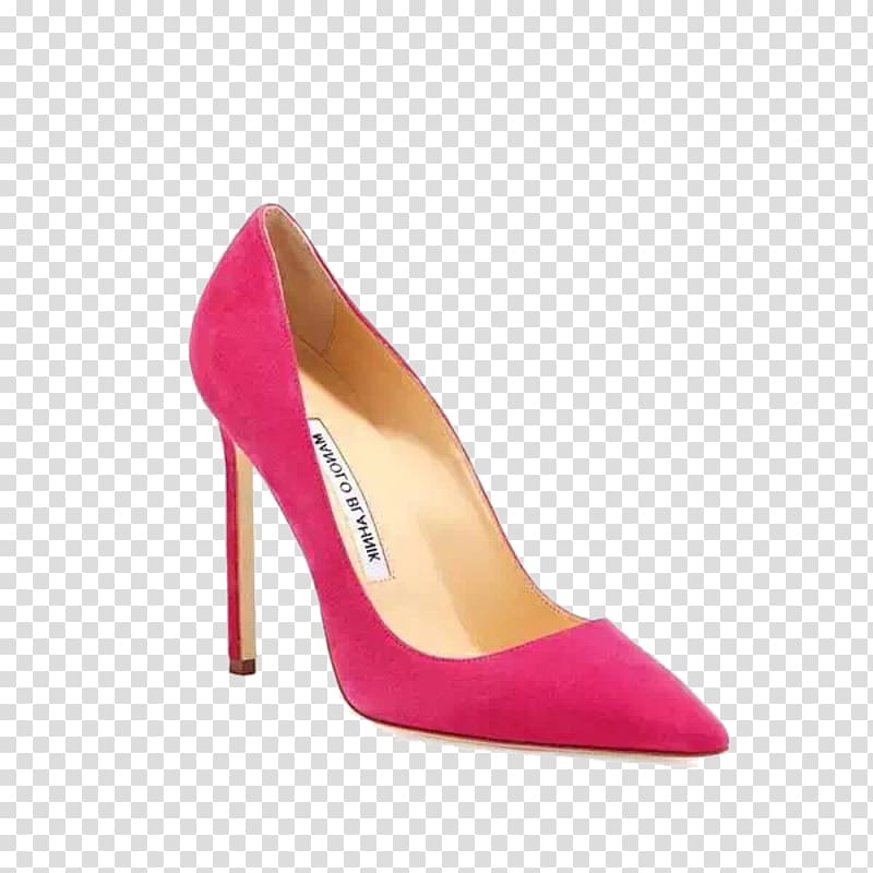 Shoe High-heeled footwear Designer Pink, Rose brand shoes high heels Manolo transparent background PNG clipart