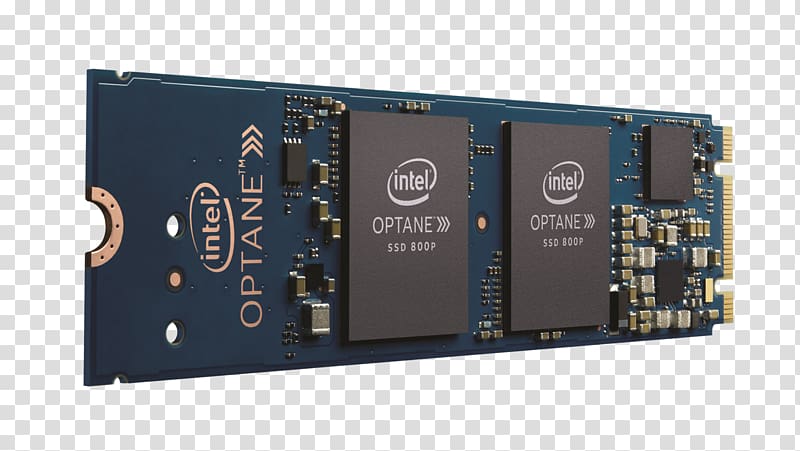 Intel Optane M.2 2280 Solid-state drive 3D XPoint Intel Optane M.2 2280, intel transparent background PNG clipart
