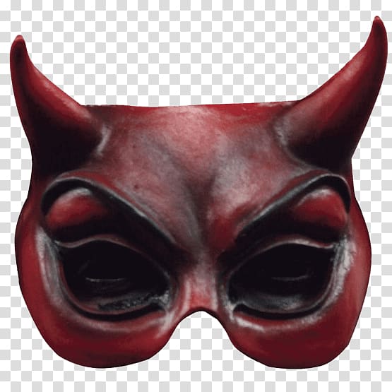 Latex mask Devil Demon Costume, mask transparent background PNG clipart