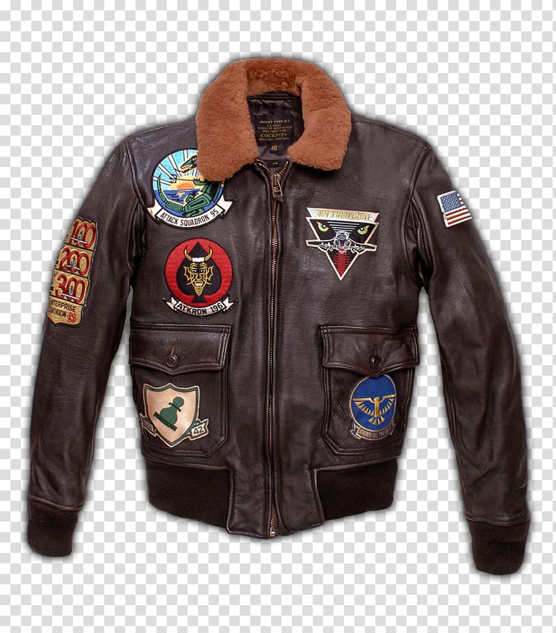 Leather jacket G-1 military flight jacket, jacket transparent background PNG clipart