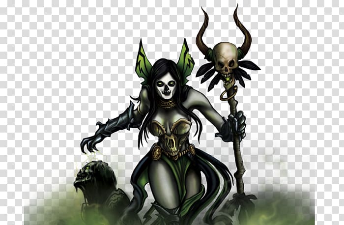 Demon Necromancy Art Female Woman, necromancer dungeons and dragons transparent background PNG clipart
